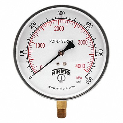 Gauge Pressure 4-1/2in. 0 to 600 psi