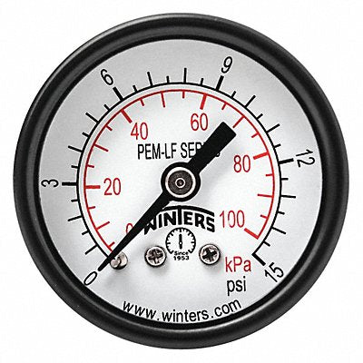 Gauge Pressure 1-1/2in. 0 to 15 psi