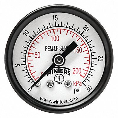 Gauge Pressure 1-1/2in. 0 to 30 psi