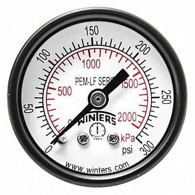 Gauge Pressure 1-1/2in. 0 to 300 psi