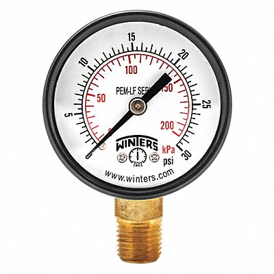 J1379 Gauge Pressure 2in. 0 to 30 psi