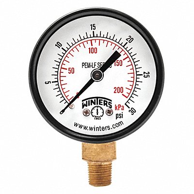 J1378 Gauge Pressure 2in. 0 to 30 psi