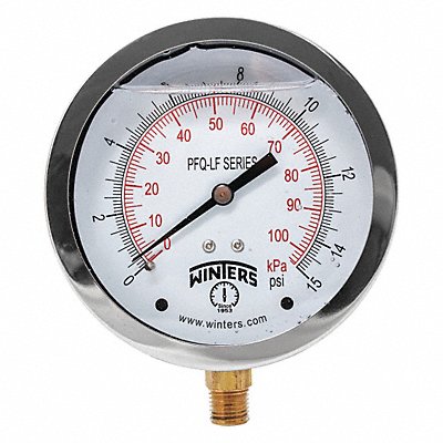 J1383 Gauge Pressure 4in. 0 to 15 psi