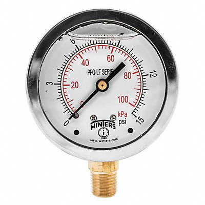 J1382 Gauge Pressure 2-1/2in. 0 to 15 psi