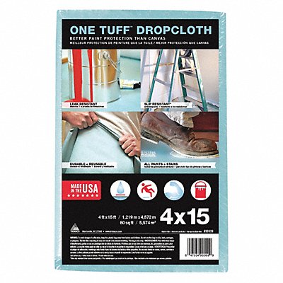 Leakprf/SlipResist DropCloth 4 x 15 ft.