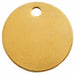 Blank Tag Brass 1in H 1in W PK100