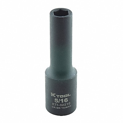 Impact Socket SAE 5/16in. 2-1/2in.L Hex