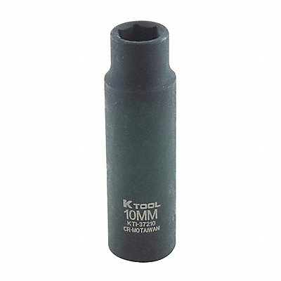 Impact Socket Metric 10mm 2-1/2in.L Hex