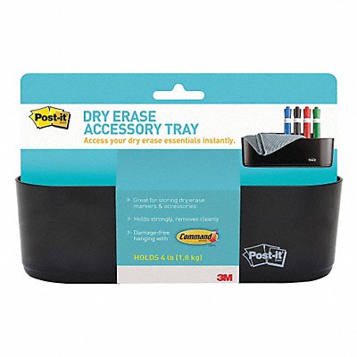 Dry Erase Accessory Tray Plastic Black