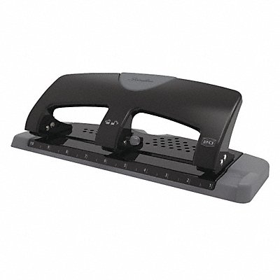 Three-Hole Paper Punch 20 Sheets Blk/Gry