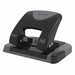 Two-Hole Paper Punch 20 Sheets Blck/Gray