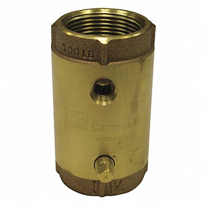 Spring w Tap Check Valve Brass 1 FNPT