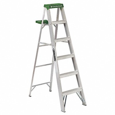 Stepladder Alum 6 ft 225 lb.