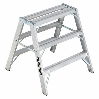 Sawhorse Ladder Aluminum 34-3/4 W 37 H