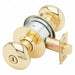 Plymouth Knob Privacy Lock Bright Brass