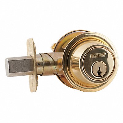 1-Cyl Deadbolt Standard Bright Brass