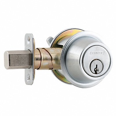 1-Cyl Deadbolt Standard Satin Chrome