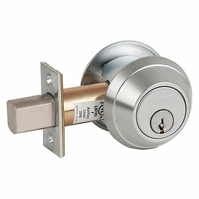 2-Cyl Deadbolt Standard SatinChrome C123