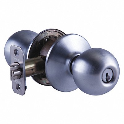 Knob Lockset Mechanical Entrance Grd. 2