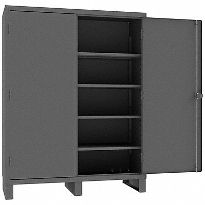 Storage Cabinet 78 x60 x24 Gray 4Shlv