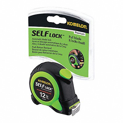 Tape Measure Green Self Lock 12 ftx5/8 