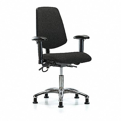 Fab ESD Chr Desk Md Bk AA Stat Blk