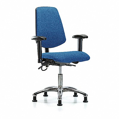 Fab ESD Chr Desk Md Bk AA Stat Blue