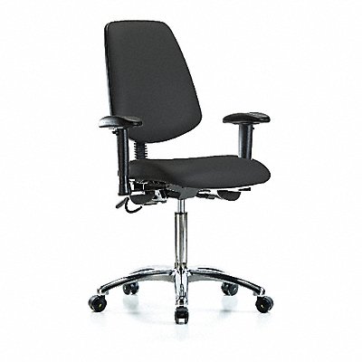 Vinyl ESD Med Md Bk AA Cstrs Blk