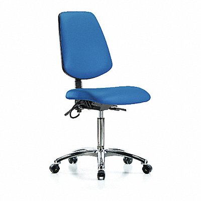 Vinyl ESD Med Md Bk Tilt Cstrs Blue
