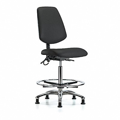 Vinyl ESD Chr Hi Md Bk FR Stat Blk