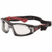 Rush Plus Safety Glasses w/Strap Red/Blk