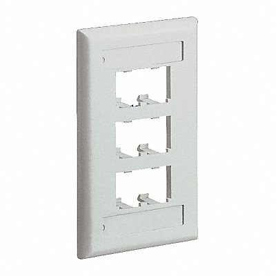 Faceplate 6pt Sgl Gang Classic Iw