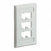 Faceplate 6pt Sgl Gang Classic Iw