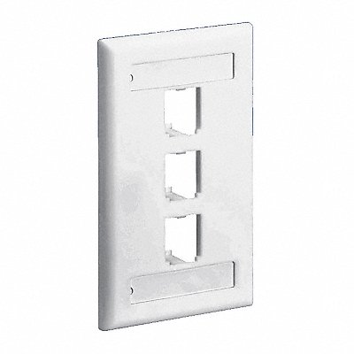 Faceplate 3pt Sgl Gang Classic Iw