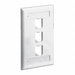 Faceplate 3pt Sgl Gang Classic Iw