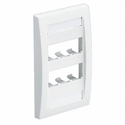 Faceplate 6pt Sgl Gang Exec Iw