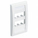 Faceplate 6pt Sgl Gang Exec Iw