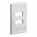 Faceplate 4pt Sgl Gang Classic Ei