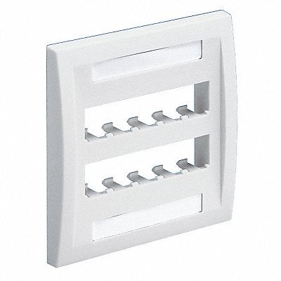Faceplate 10pt Dblgang Exec Wh