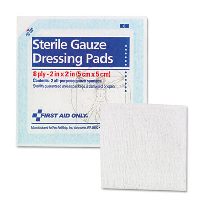 PADS,GAUZE,2X2,5PK"