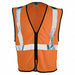 Zipper Mesh Safety Vest Orange L/XL PK5