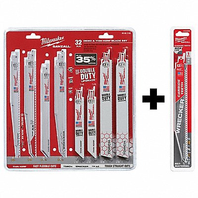 SAWZALL Blade Set 32Pc w 9 6 TPI 1PK