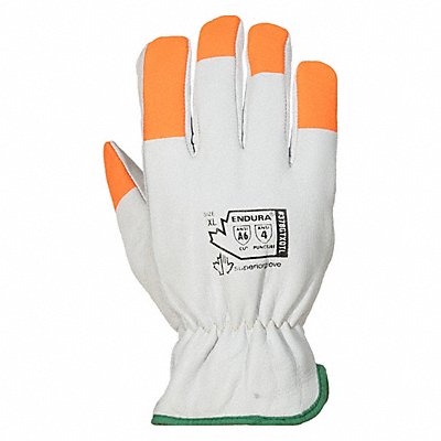 Leather Gloves White Back XL PR