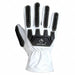 Leather Gloves White Back M PR