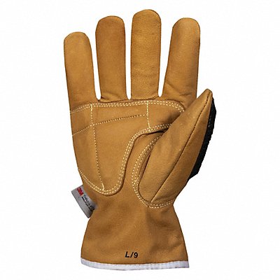 Leather Gloves Tan Back L PR