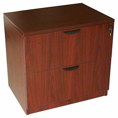 Lateral File Cabinet Mahogany 29 in H