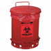 Biohazard Waste Can Red 10 gal.