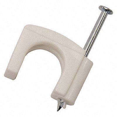 Coaxial Cable Staple White 7/16 PK50