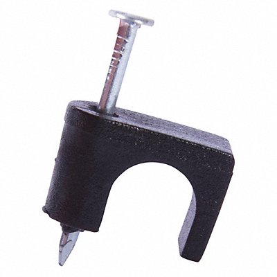 Coaxial Staple Blk 1/4 Wood App PK100