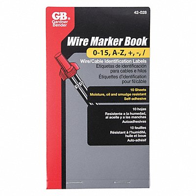 Wire Markers (A-Z 0-15 symbols)
